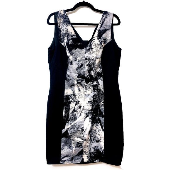 Black and White LeChateau XLarge Cocktail Dress - Picture 1 of 3